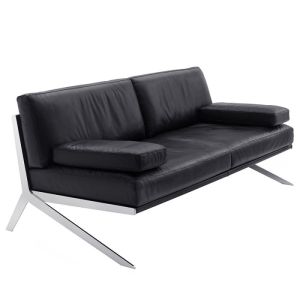 de Sede DS-60 3-Sitzer Sofa Living Schwarz 